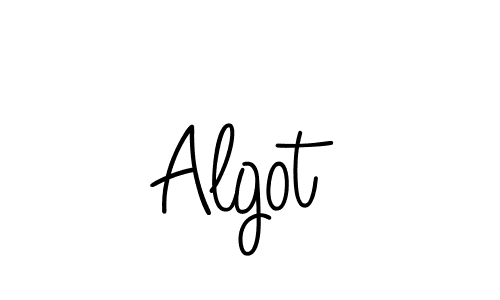 You should practise on your own different ways (Angelique-Rose-font-FFP) to write your name (Algot) in signature. don't let someone else do it for you. Algot signature style 5 images and pictures png