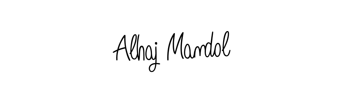 Design your own signature with our free online signature maker. With this signature software, you can create a handwritten (Angelique-Rose-font-FFP) signature for name Alhaj Mandol. Alhaj Mandol signature style 5 images and pictures png