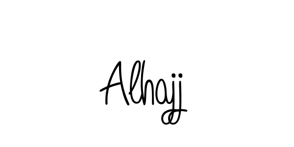 Make a beautiful signature design for name Alhajj. With this signature (Angelique-Rose-font-FFP) style, you can create a handwritten signature for free. Alhajj signature style 5 images and pictures png
