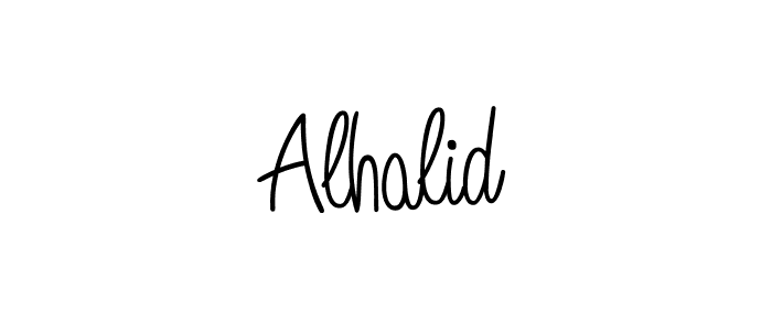 Make a beautiful signature design for name Alhalid. Use this online signature maker to create a handwritten signature for free. Alhalid signature style 5 images and pictures png