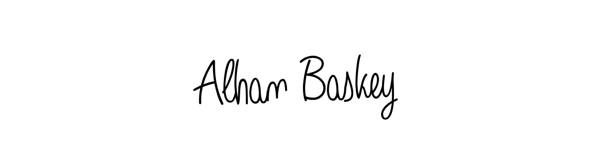 Angelique-Rose-font-FFP is a professional signature style that is perfect for those who want to add a touch of class to their signature. It is also a great choice for those who want to make their signature more unique. Get Alhan Baskey name to fancy signature for free. Alhan Baskey signature style 5 images and pictures png