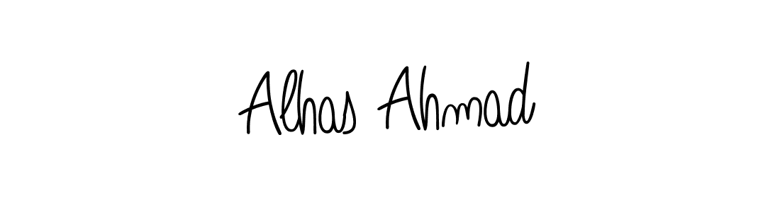 Use a signature maker to create a handwritten signature online. With this signature software, you can design (Angelique-Rose-font-FFP) your own signature for name Alhas Ahmad. Alhas Ahmad signature style 5 images and pictures png