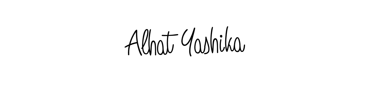 Alhat Yashika stylish signature style. Best Handwritten Sign (Angelique-Rose-font-FFP) for my name. Handwritten Signature Collection Ideas for my name Alhat Yashika. Alhat Yashika signature style 5 images and pictures png