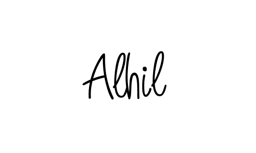 How to Draw Alhil signature style? Angelique-Rose-font-FFP is a latest design signature styles for name Alhil. Alhil signature style 5 images and pictures png