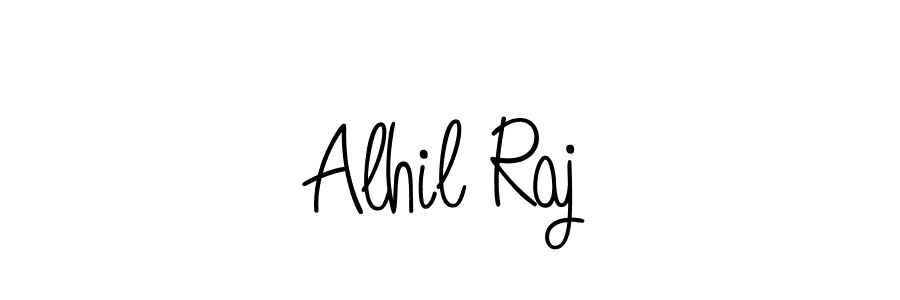 Alhil Raj stylish signature style. Best Handwritten Sign (Angelique-Rose-font-FFP) for my name. Handwritten Signature Collection Ideas for my name Alhil Raj. Alhil Raj signature style 5 images and pictures png