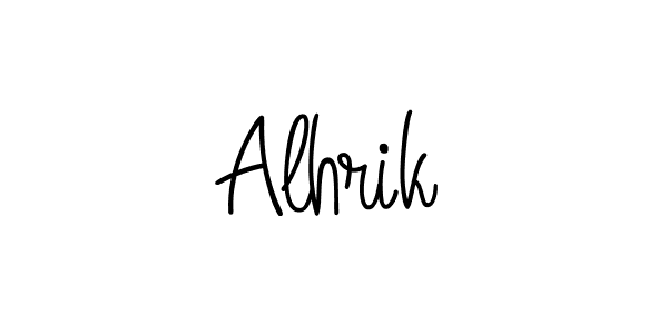 Alhrik stylish signature style. Best Handwritten Sign (Angelique-Rose-font-FFP) for my name. Handwritten Signature Collection Ideas for my name Alhrik. Alhrik signature style 5 images and pictures png