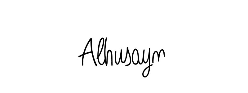 Alhusayn stylish signature style. Best Handwritten Sign (Angelique-Rose-font-FFP) for my name. Handwritten Signature Collection Ideas for my name Alhusayn. Alhusayn signature style 5 images and pictures png