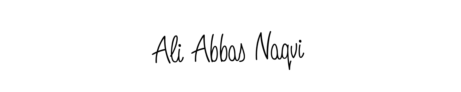 Make a beautiful signature design for name Ali Abbas Naqvi. With this signature (Angelique-Rose-font-FFP) style, you can create a handwritten signature for free. Ali Abbas Naqvi signature style 5 images and pictures png