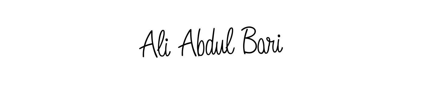 Similarly Angelique-Rose-font-FFP is the best handwritten signature design. Signature creator online .You can use it as an online autograph creator for name Ali Abdul Bari. Ali Abdul Bari signature style 5 images and pictures png