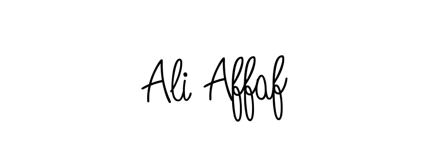 How to make Ali Affaf signature? Angelique-Rose-font-FFP is a professional autograph style. Create handwritten signature for Ali Affaf name. Ali Affaf signature style 5 images and pictures png