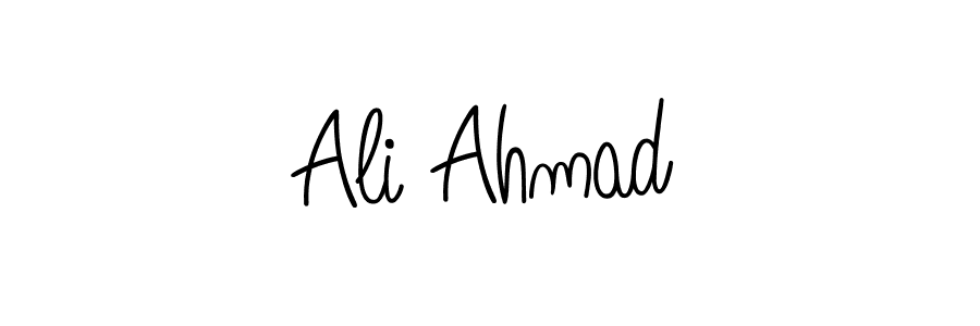 Design your own signature with our free online signature maker. With this signature software, you can create a handwritten (Angelique-Rose-font-FFP) signature for name Ali Ahmad. Ali Ahmad signature style 5 images and pictures png