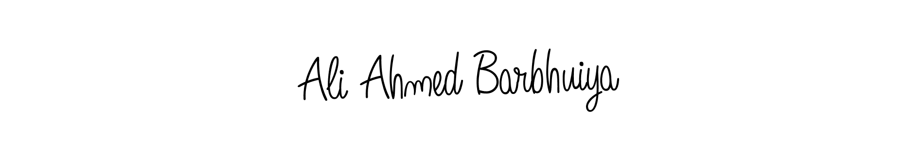 Make a beautiful signature design for name Ali Ahmed Barbhuiya. With this signature (Angelique-Rose-font-FFP) style, you can create a handwritten signature for free. Ali Ahmed Barbhuiya signature style 5 images and pictures png