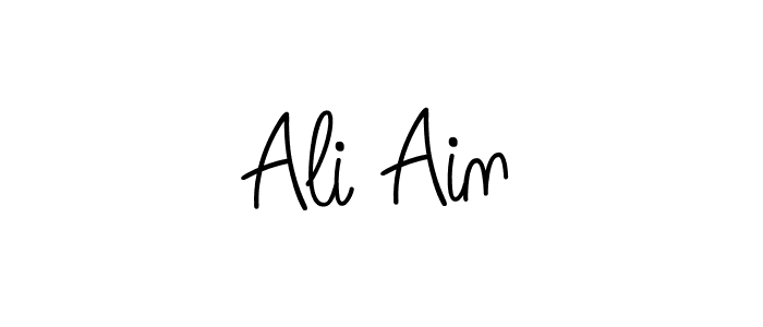 Also You can easily find your signature by using the search form. We will create Ali Ain name handwritten signature images for you free of cost using Angelique-Rose-font-FFP sign style. Ali Ain signature style 5 images and pictures png