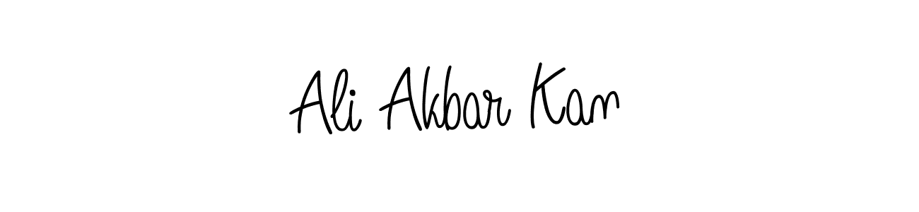 Use a signature maker to create a handwritten signature online. With this signature software, you can design (Angelique-Rose-font-FFP) your own signature for name Ali Akbar Kan. Ali Akbar Kan signature style 5 images and pictures png