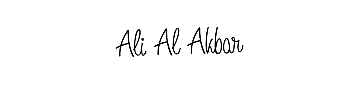 You should practise on your own different ways (Angelique-Rose-font-FFP) to write your name (Ali Al Akbar) in signature. don't let someone else do it for you. Ali Al Akbar signature style 5 images and pictures png