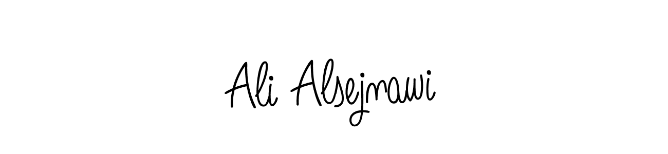 Use a signature maker to create a handwritten signature online. With this signature software, you can design (Angelique-Rose-font-FFP) your own signature for name Ali Alsejnawi. Ali Alsejnawi signature style 5 images and pictures png