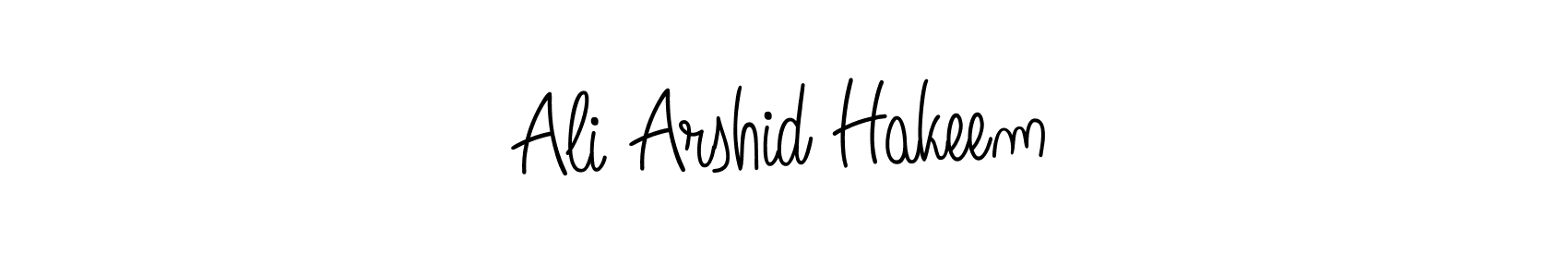 How to make Ali Arshid Hakeem name signature. Use Angelique-Rose-font-FFP style for creating short signs online. This is the latest handwritten sign. Ali Arshid Hakeem signature style 5 images and pictures png