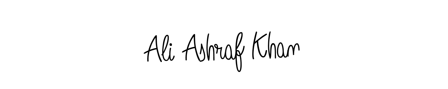 Design your own signature with our free online signature maker. With this signature software, you can create a handwritten (Angelique-Rose-font-FFP) signature for name Ali Ashraf Khan. Ali Ashraf Khan signature style 5 images and pictures png