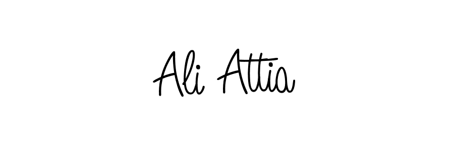 The best way (Angelique-Rose-font-FFP) to make a short signature is to pick only two or three words in your name. The name Ali Attia include a total of six letters. For converting this name. Ali Attia signature style 5 images and pictures png