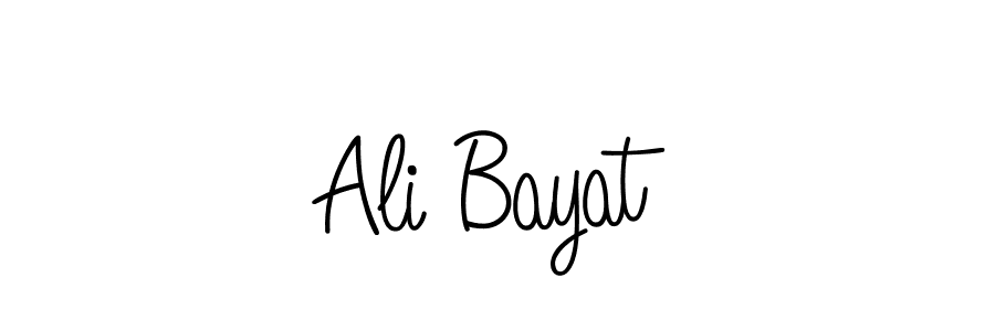 Design your own signature with our free online signature maker. With this signature software, you can create a handwritten (Angelique-Rose-font-FFP) signature for name Ali Bayat. Ali Bayat signature style 5 images and pictures png