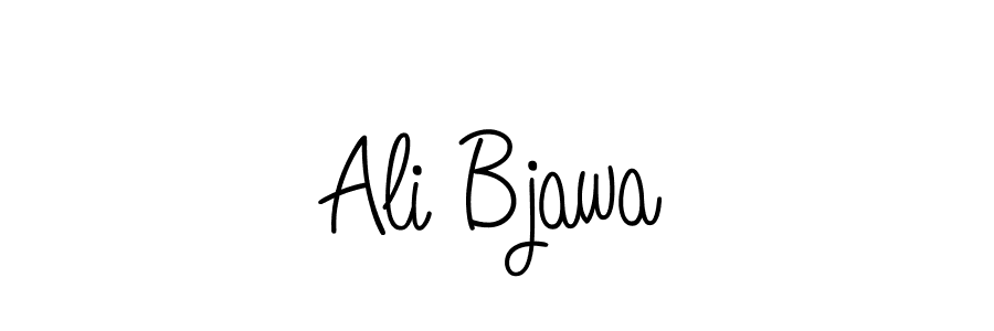 How to make Ali Bjawa name signature. Use Angelique-Rose-font-FFP style for creating short signs online. This is the latest handwritten sign. Ali Bjawa signature style 5 images and pictures png