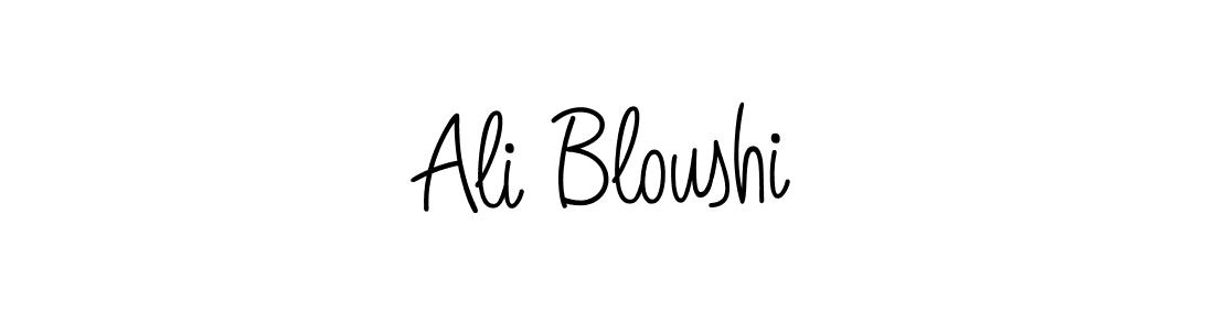 Ali Bloushi stylish signature style. Best Handwritten Sign (Angelique-Rose-font-FFP) for my name. Handwritten Signature Collection Ideas for my name Ali Bloushi. Ali Bloushi signature style 5 images and pictures png