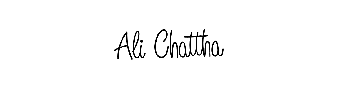 Use a signature maker to create a handwritten signature online. With this signature software, you can design (Angelique-Rose-font-FFP) your own signature for name Ali Chattha. Ali Chattha signature style 5 images and pictures png