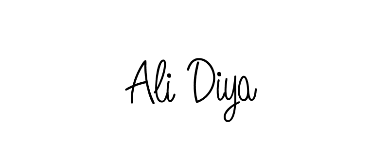 Best and Professional Signature Style for Ali Diya. Angelique-Rose-font-FFP Best Signature Style Collection. Ali Diya signature style 5 images and pictures png