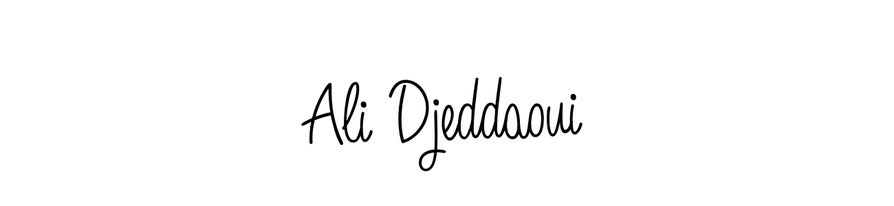 The best way (Angelique-Rose-font-FFP) to make a short signature is to pick only two or three words in your name. The name Ali Djeddaoui include a total of six letters. For converting this name. Ali Djeddaoui signature style 5 images and pictures png