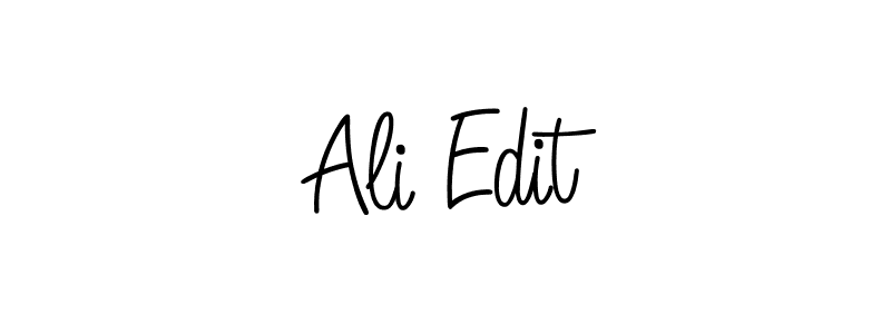 The best way (Angelique-Rose-font-FFP) to make a short signature is to pick only two or three words in your name. The name Ali Edit include a total of six letters. For converting this name. Ali Edit signature style 5 images and pictures png