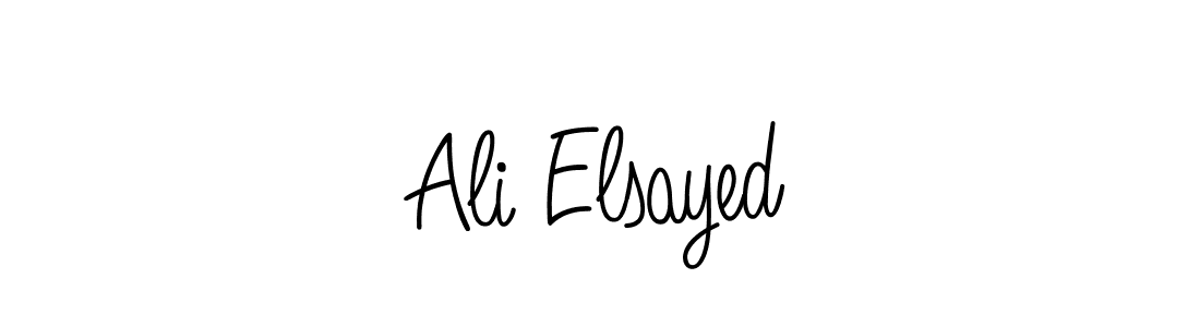 Design your own signature with our free online signature maker. With this signature software, you can create a handwritten (Angelique-Rose-font-FFP) signature for name Ali Elsayed. Ali Elsayed signature style 5 images and pictures png