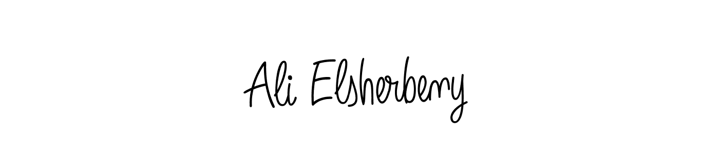 Also we have Ali Elsherbeny name is the best signature style. Create professional handwritten signature collection using Angelique-Rose-font-FFP autograph style. Ali Elsherbeny signature style 5 images and pictures png