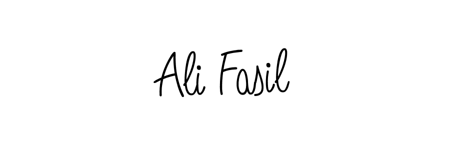 Design your own signature with our free online signature maker. With this signature software, you can create a handwritten (Angelique-Rose-font-FFP) signature for name Ali Fasil. Ali Fasil signature style 5 images and pictures png