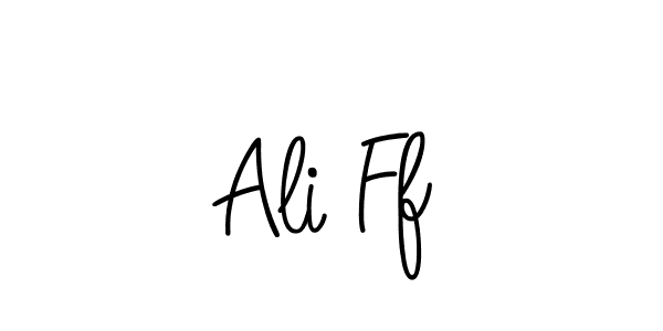 The best way (Angelique-Rose-font-FFP) to make a short signature is to pick only two or three words in your name. The name Ali Ff include a total of six letters. For converting this name. Ali Ff signature style 5 images and pictures png