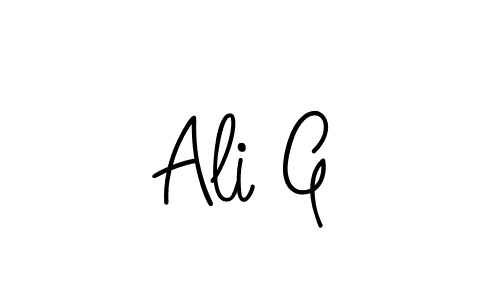 Make a beautiful signature design for name Ali G. Use this online signature maker to create a handwritten signature for free. Ali G signature style 5 images and pictures png