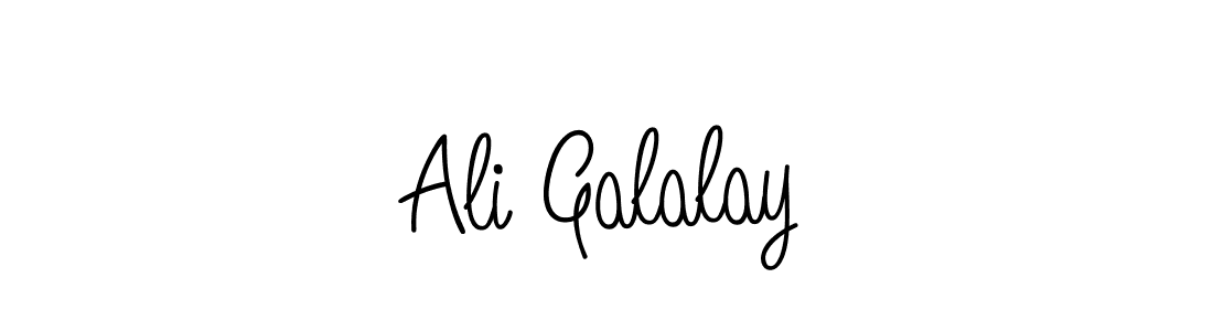 Design your own signature with our free online signature maker. With this signature software, you can create a handwritten (Angelique-Rose-font-FFP) signature for name Ali Galalay. Ali Galalay signature style 5 images and pictures png