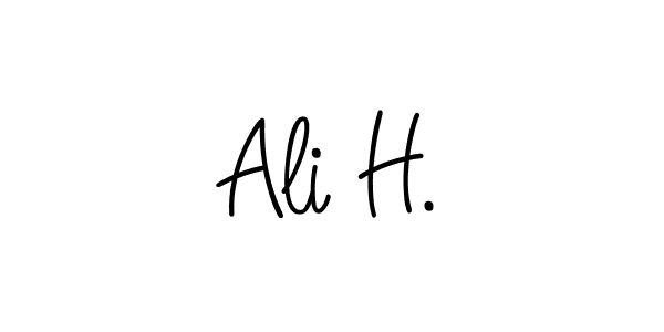 Create a beautiful signature design for name Ali H.. With this signature (Angelique-Rose-font-FFP) fonts, you can make a handwritten signature for free. Ali H. signature style 5 images and pictures png