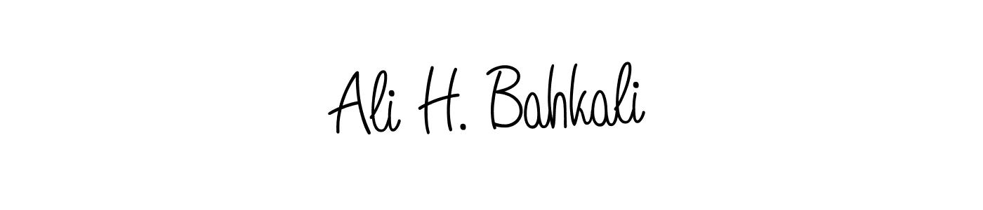How to make Ali H. Bahkali name signature. Use Angelique-Rose-font-FFP style for creating short signs online. This is the latest handwritten sign. Ali H. Bahkali signature style 5 images and pictures png