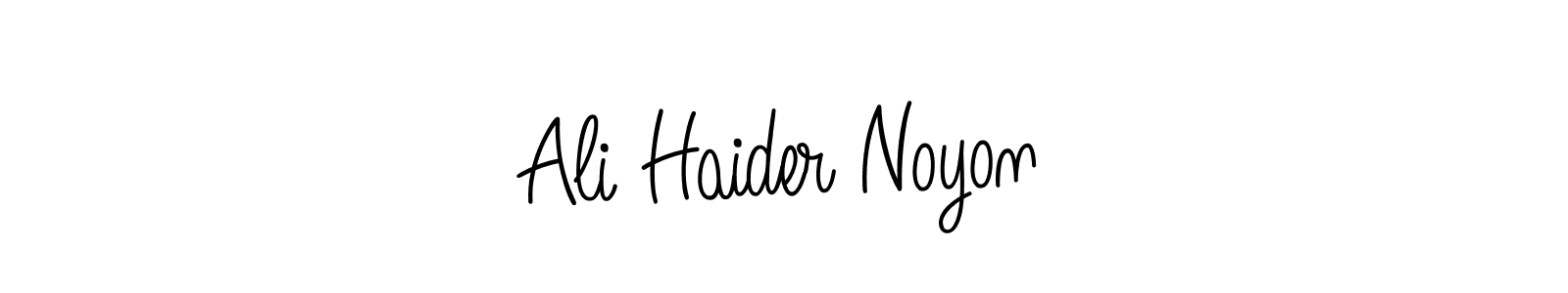 Also we have Ali Haider Noyon name is the best signature style. Create professional handwritten signature collection using Angelique-Rose-font-FFP autograph style. Ali Haider Noyon signature style 5 images and pictures png