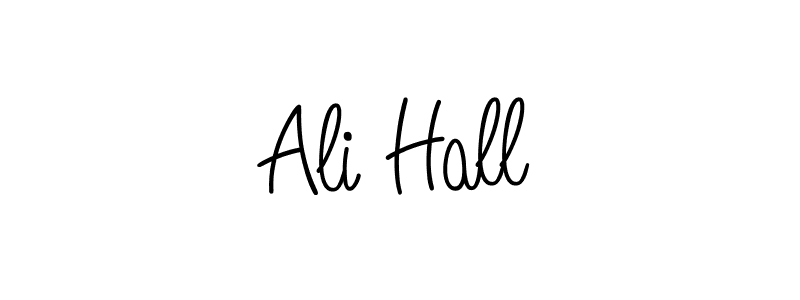 Ali Hall stylish signature style. Best Handwritten Sign (Angelique-Rose-font-FFP) for my name. Handwritten Signature Collection Ideas for my name Ali Hall. Ali Hall signature style 5 images and pictures png