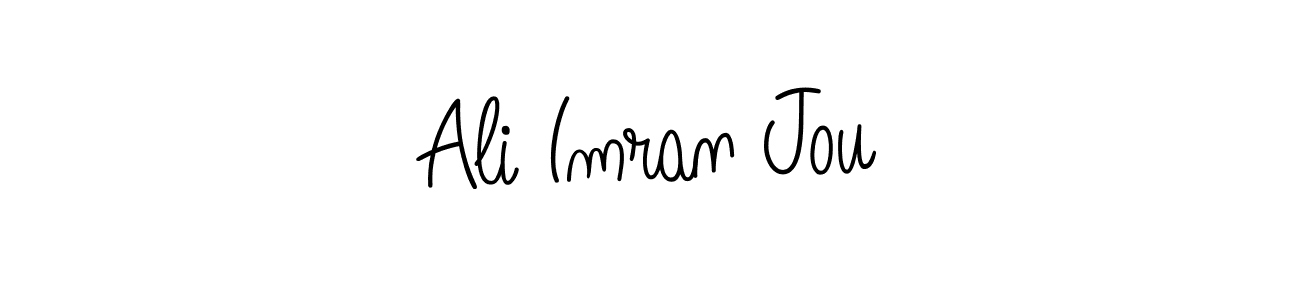 Make a short Ali Imran Jou signature style. Manage your documents anywhere anytime using Angelique-Rose-font-FFP. Create and add eSignatures, submit forms, share and send files easily. Ali Imran Jou signature style 5 images and pictures png