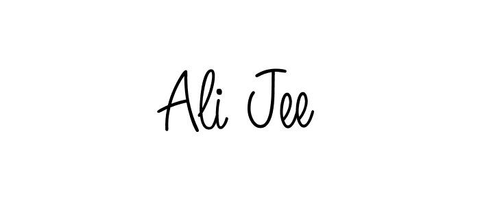 Also we have Ali Jee name is the best signature style. Create professional handwritten signature collection using Angelique-Rose-font-FFP autograph style. Ali Jee signature style 5 images and pictures png