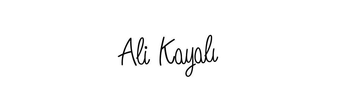 Use a signature maker to create a handwritten signature online. With this signature software, you can design (Angelique-Rose-font-FFP) your own signature for name Ali Kayalı. Ali Kayalı signature style 5 images and pictures png