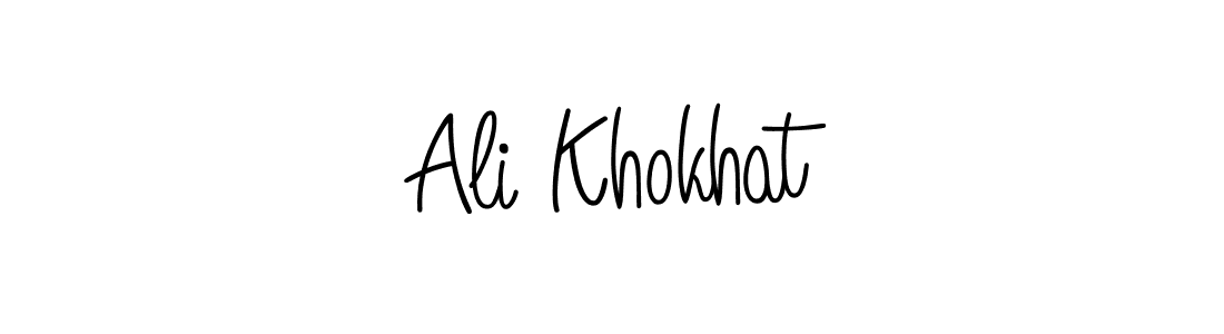 You can use this online signature creator to create a handwritten signature for the name Ali Khokhat. This is the best online autograph maker. Ali Khokhat signature style 5 images and pictures png