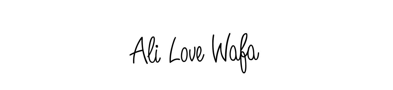 You can use this online signature creator to create a handwritten signature for the name Ali Love Wafa. This is the best online autograph maker. Ali Love Wafa signature style 5 images and pictures png