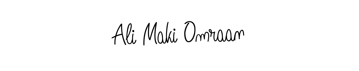 Make a short Ali Maki Omraan signature style. Manage your documents anywhere anytime using Angelique-Rose-font-FFP. Create and add eSignatures, submit forms, share and send files easily. Ali Maki Omraan signature style 5 images and pictures png