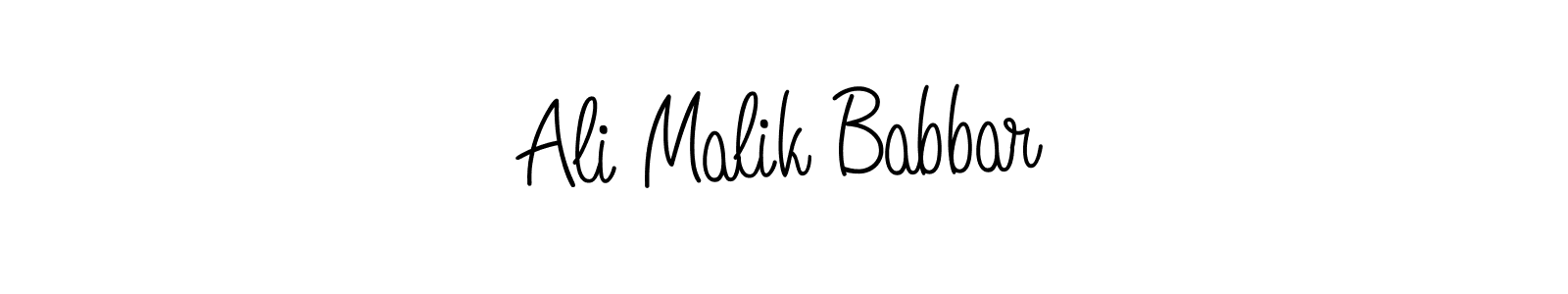 Make a beautiful signature design for name Ali Malik Babbar. With this signature (Angelique-Rose-font-FFP) style, you can create a handwritten signature for free. Ali Malik Babbar signature style 5 images and pictures png