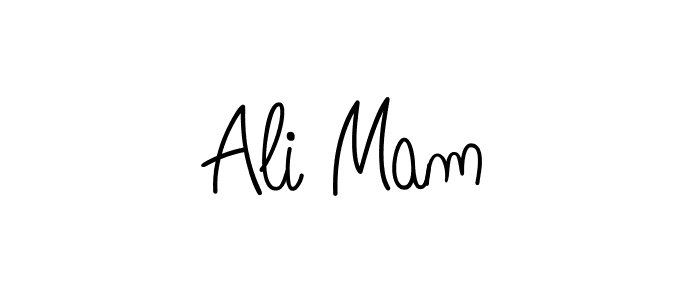 Check out images of Autograph of Ali Mam name. Actor Ali Mam Signature Style. Angelique-Rose-font-FFP is a professional sign style online. Ali Mam signature style 5 images and pictures png