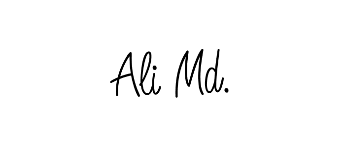 Design your own signature with our free online signature maker. With this signature software, you can create a handwritten (Angelique-Rose-font-FFP) signature for name Ali Md.. Ali Md. signature style 5 images and pictures png