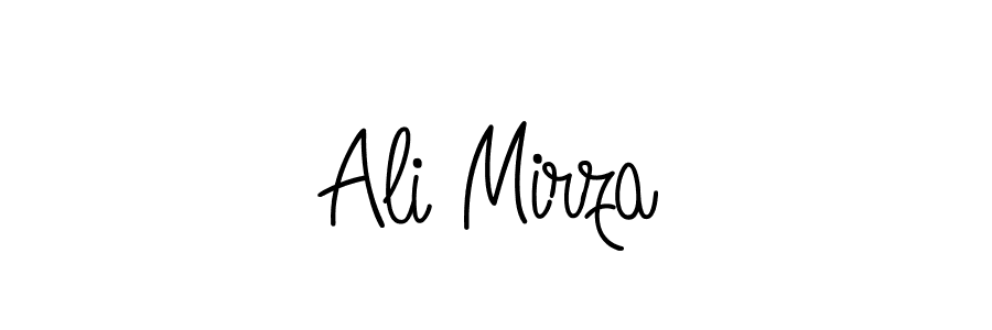 You should practise on your own different ways (Angelique-Rose-font-FFP) to write your name (Ali Mirza) in signature. don't let someone else do it for you. Ali Mirza signature style 5 images and pictures png